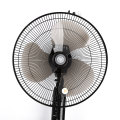 1 Black 16 Inch Household Fan Blade Low Noise Plastic Three Leaves with Nut Cover for Stand/Table Fanner General Fan Accessories