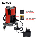 US PLUG Zokoun 5 lines 6 points 360 degrees rotary self leveling tilt slash functional laser level meter with outdoor mode