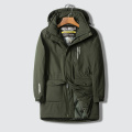 Men's Winter Jacket Hooded Large Size 8XL Warm Coat Mid Long Windbreaker Male Autumn Thick Down Cotton-Padd Thermal Parka Men