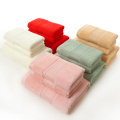 100% Bamboo Towels Soft Face Bath Towel Set Thick Solid Color Herringbone Pattern Bamboo Fiber Bathroom Towels for Adults
