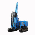 Hydraulic hammer pile driver for solar project