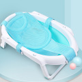 Adjustable Baby Bath Mat Bath Tub Pillow Seat Mat Cross Shaped Non-slip Baby Bath Net Mat Kids Bathtub Shower Cradle Bed Seat