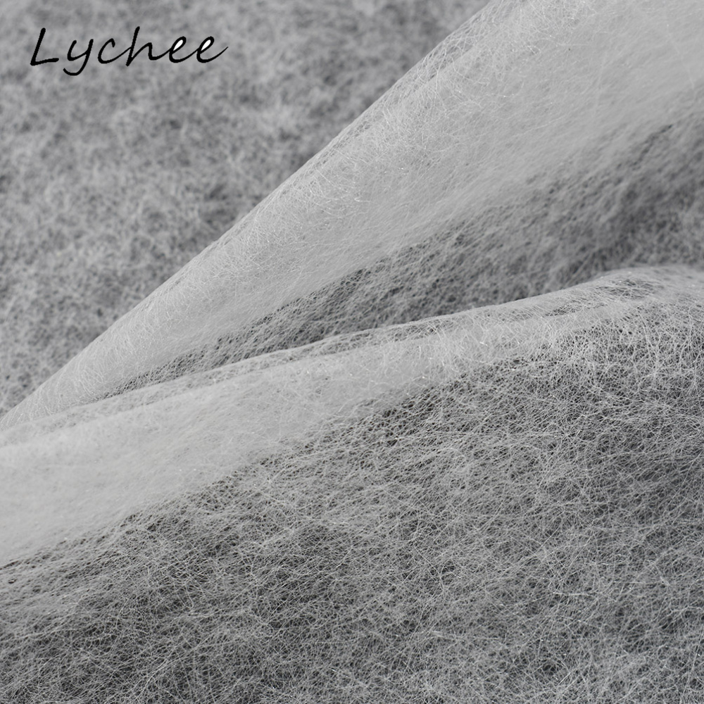 Lychee 1.1*1m Iron On Double Faced Adhesive Fabric DIY Interlining Handmade Craft Clothes Sewing Cloth Accessories