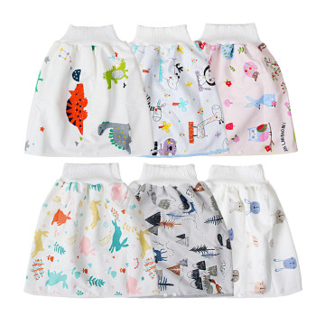 2020 Comfy children's adult diaper skirt Shorts Childrens Diaper Skirt Shorts 2 in 1 Waterproof Absorbent Cloth Diapers skirt