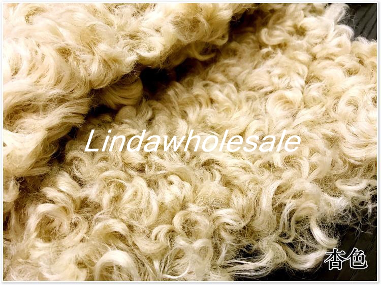High quality imitation sheep curly plush fur fabric super warm clothing shoes material,faux fur fabric,160cm*45cm/pcs