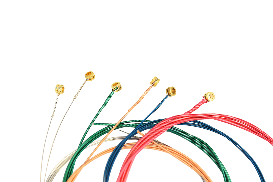 Colorful Acoustic Guitar Strings