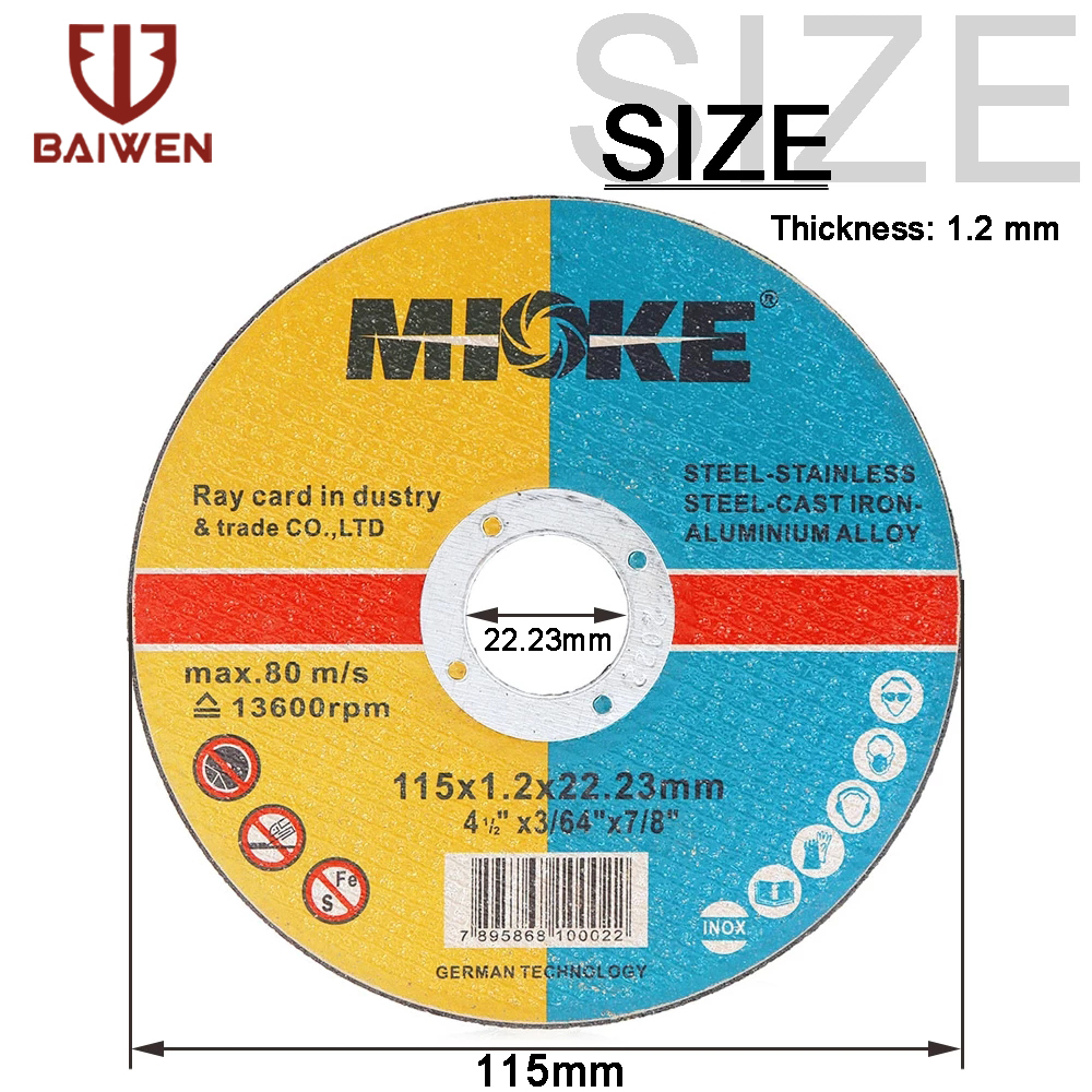 115mm Ultrathin Cutting Disc Metal Cut Off Wheel Angle Grinder Slice Fiber Reinforced Grinding Blade Cutter For Iron 2-50Pcs