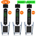 Portable LCD Digital PH Meter 0.01+TDS EC Tester Pen Water Purity PPM Filter Hydroponic for Aquarium Pool Water Wine Test Tool