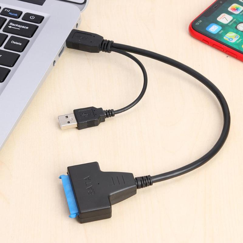 USB2.0 USB 3.0 to SATA SSD HDD Hard Disk Drive Converter Cable High Speed Adapter Cable for External 2.5 inch SATA HDD