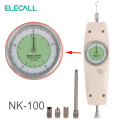 ELECALL NK-100 Analog Dynamometer Force Measuring Instruments Thrust Tester Analog Push Pull Force Gauge Tester Meter