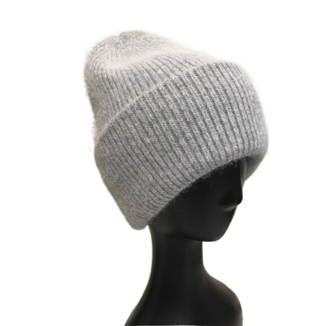 Winter Hats For Women Wool Knitted Angora Hat Beanies Female Warm Rabbit Fur Skullies Beanie For Girl