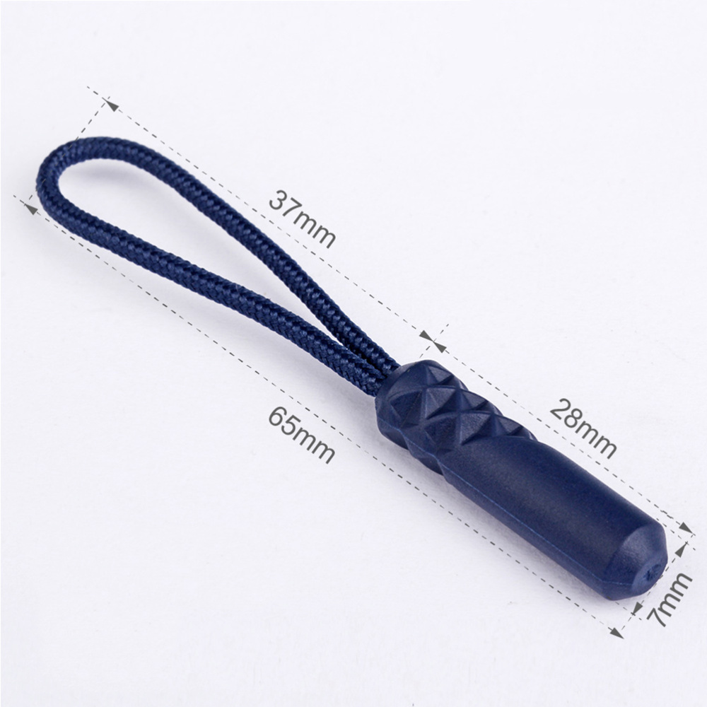 20PCS Cylinder Head Zipper Puller Clothing Zipper Head Compact Zipper Pulling Rope Luggage Bag Zipper Head Tail Rope for