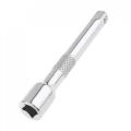 1 / 4 Chromed Steel Extension Bar 75MM Drive Ratchet Wrench Socket Adapter Power Drill Adapter for Installation Metric