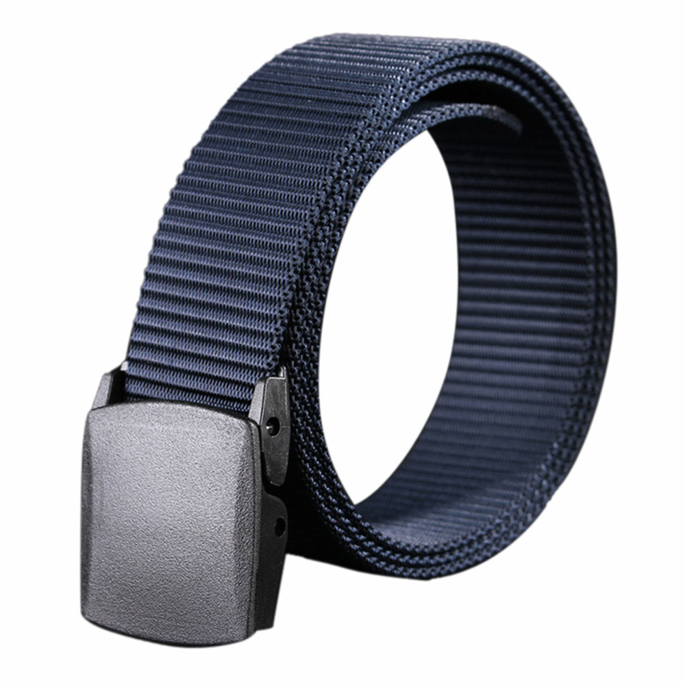 Automatic Buckle Men Canvas Belt Magnetic Elastic Tactical Belts For Male Nylon Outdoor Training Waistband Women Strap Belts