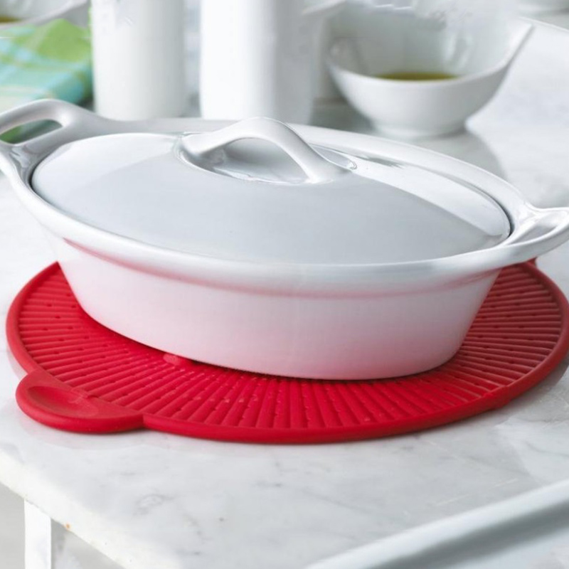 3 in 1 Multifunction Cookware Silicone Pad Splatter Guard Screen Pan Skillet Cover lid Spill Stopper Pot Screen Strainer