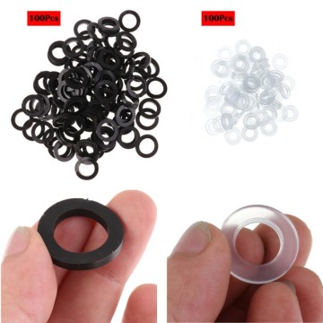 100Pcs O-Ring Silicone Gasket Seal Rings for Water Tap Pipe Garden Shower Hose Head Replacement Rubber Washers Flat Gasket