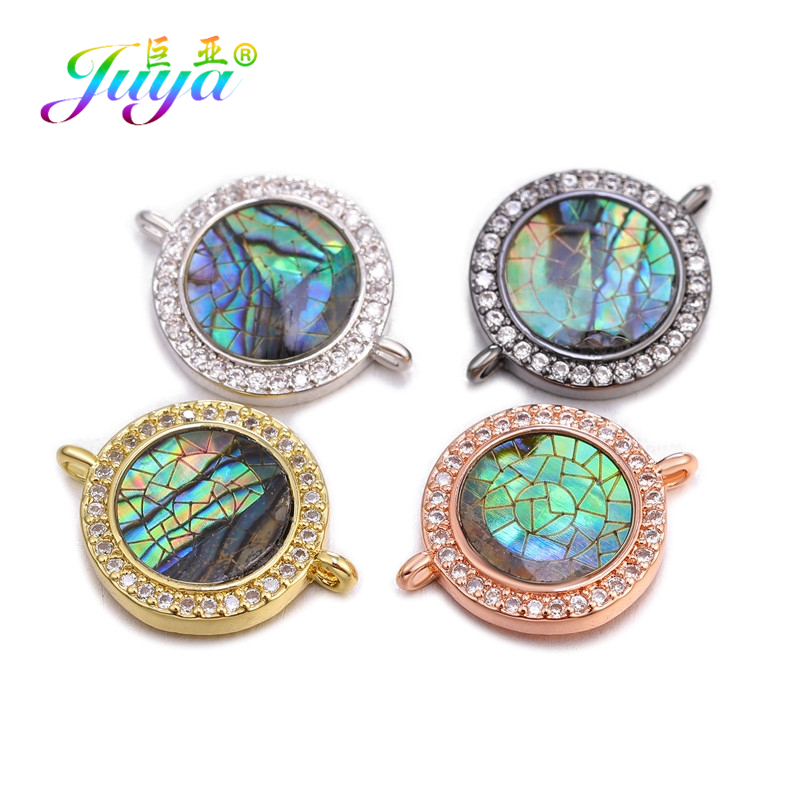 Juya DIY Fashion Jewelry Components 10 Styles Greek Eye/ Evil Eye /Turkish Eye Charms Connector Accessories For Bracelets Making