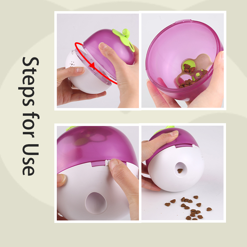 SUNSUN Interactive Food Dispenser Cat Toy Leaking Food Slow Feeder Educational Tumbler Dog Self Feeding Toy5
