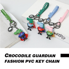 The crocodile guardian PVC fashion key chain