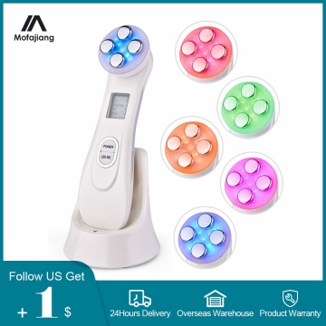 Anti Aging Radiofrequency Mesotherapy 5 in 1 LED Skin Tightening RF&EMS Face Lifting LED Photon Galvanic Beauty Skin Care Tools