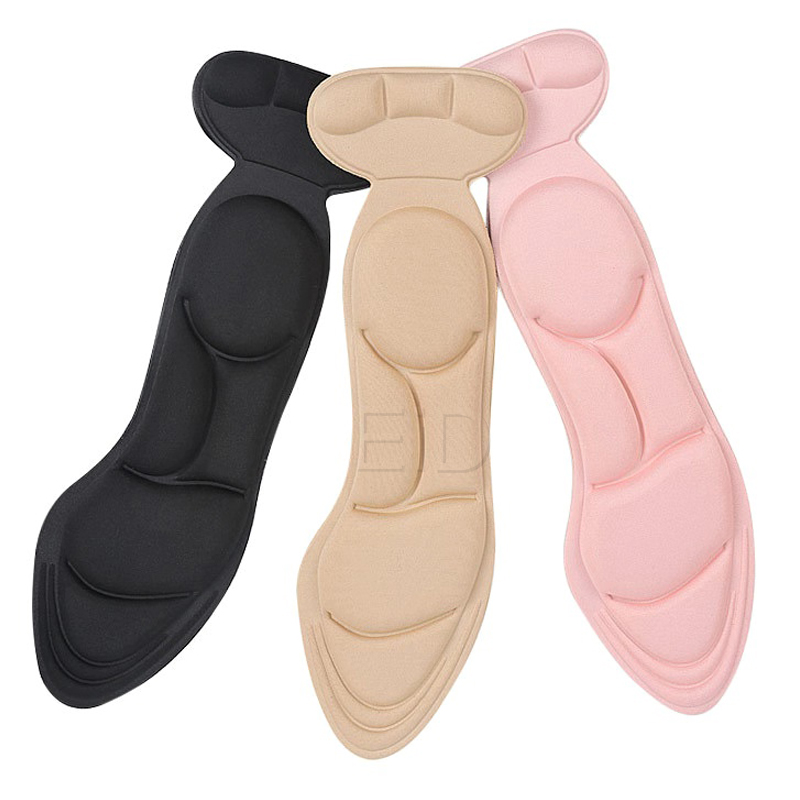 4D massage shoes pad comfortable gel Insoles Pad sole shoes women Inserts Heel Post Back Anti-slip for High Heel Shoe wholesale