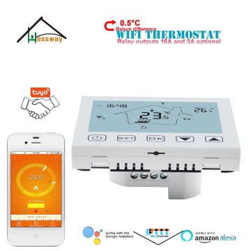 EU TUYA Dry contact & Gas Boiler Thermostat WIFI For Room Central Heating System