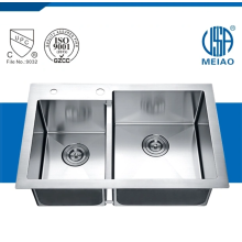Hygienic and healthy double bowl sink