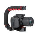 Ulanzi U-Grip PRO U Shape Bracket Video Handle Handheld Stabilizer Grip Holder w/1/4"Screw Cold Shoe Mount for DSLR SLR Camera