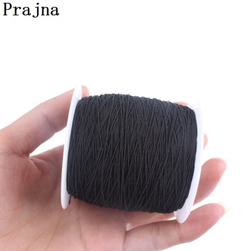 White Black Elastic Thread Polyester Sewing Threads Elastic Cord Beading Stretch Thread Industry Fabric Supplier Accessory