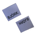 Custom Hand Made Woven Labels Oem Clothing Sewing Tags Customize Center Fold Garment Tag For Socks Weave Registered Label Mark