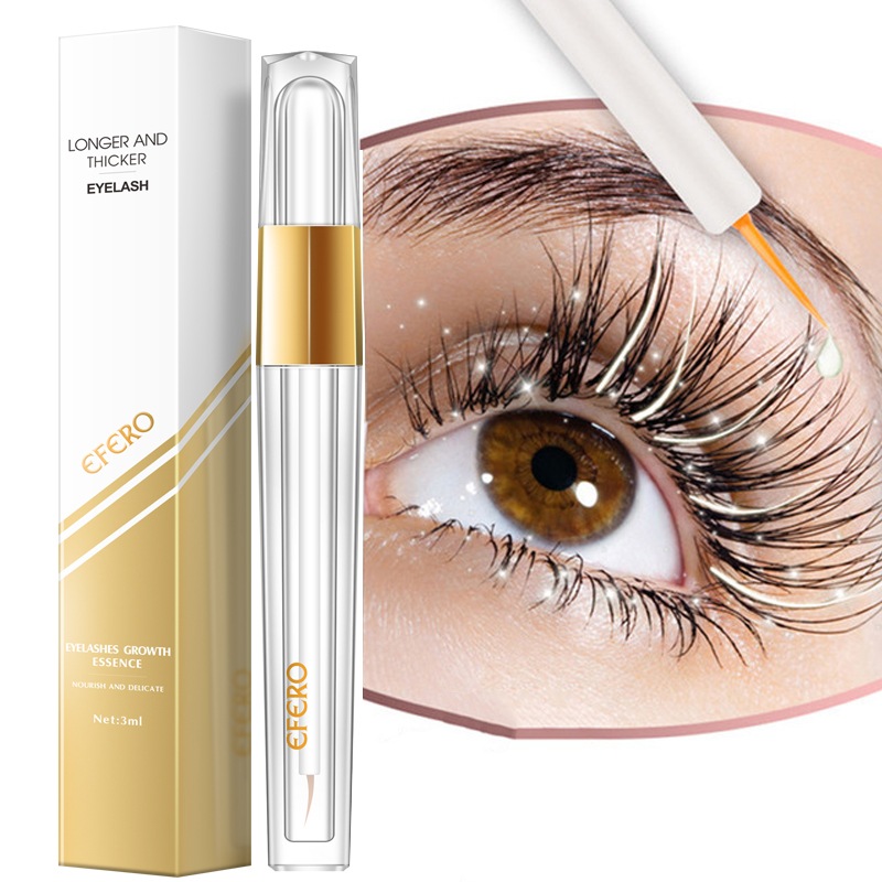 EFERO Eyelash Enhancer Thicker Longer Rapid Growth Eyelash Serum Liquid Eye Lash Extensions Mascara Eyelash Growth Treatments