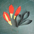 Large Stainless Steel Vermilion Petal Cutting Klei Polymorph Designer DIY Soft Polymer Clay Flower Blossom Petal Cutter Tools