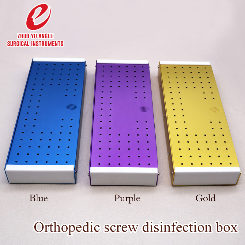 Pet orthopedic equipment bone screw screw box complete set of screws bone plate ventilation disinfection box storage box