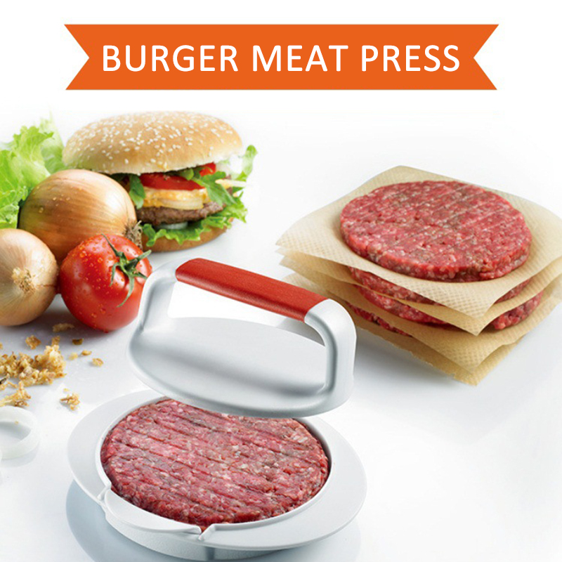 HOT Sale Round Shape Hamburger Press Mold Beef Meat Grill Burger Pressing Patty Maker Food-Grade Plastic Kitchen Cooking Tools