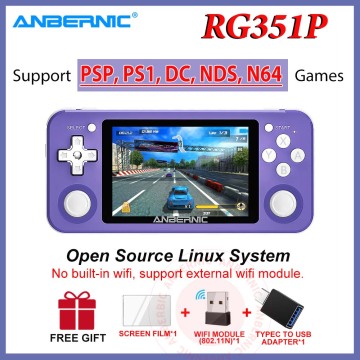 ANBERNIC RG350P RG351P Handheld Game Player HDMI Video Player PS1 64Bit IPS Opendingux Pocket Portable Retro Game Console