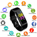 Fashion Health 115Plus Smart Bracelet Sport Bluetooth Wristband Heart Rate Monitor Watch Activity Fitness Tracker Smart Band