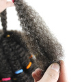 Yunrong Braid Hair 12Inches Afro Kinky Bulk Crochet Braiding 25Strands Synthetic Twist Hair For Black Woman