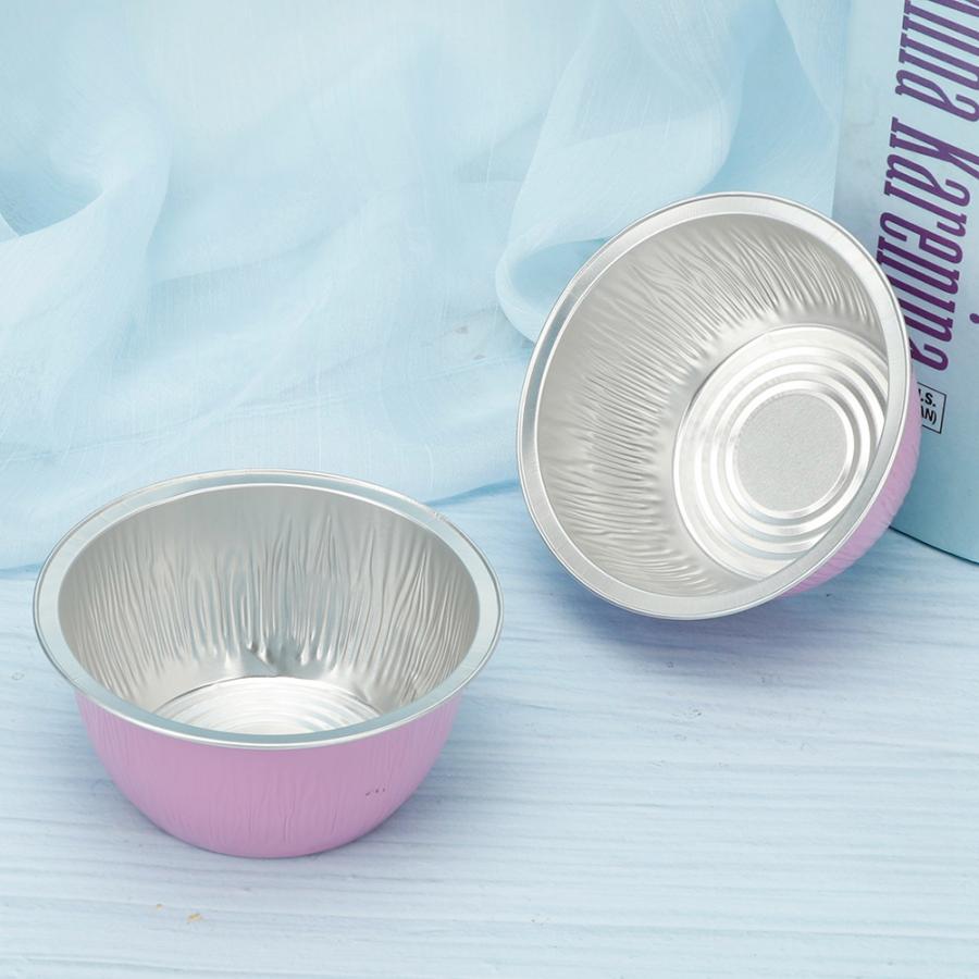 10pcs Hair Removal Tool Container Golden Aluminum Foil Bowl Wax Bean Melting Wax Bowl Holder