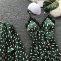 Women Pajamas Sets Summer Satin Sleepwear Women Casual Pyjama Femme 3 Pieces Sleep Lounge Women's Home Clothes with Chest Pad