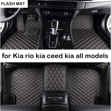 Custom 5 seat car floor mats for kia rio 3 sportage ceed soul optima sorento niro stinger sorento All models car mats