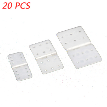 20PCS RC Model Plane Aircraft Plastic Hinges Pinned For Fixed-wing Plane Aileron Hinge Connection