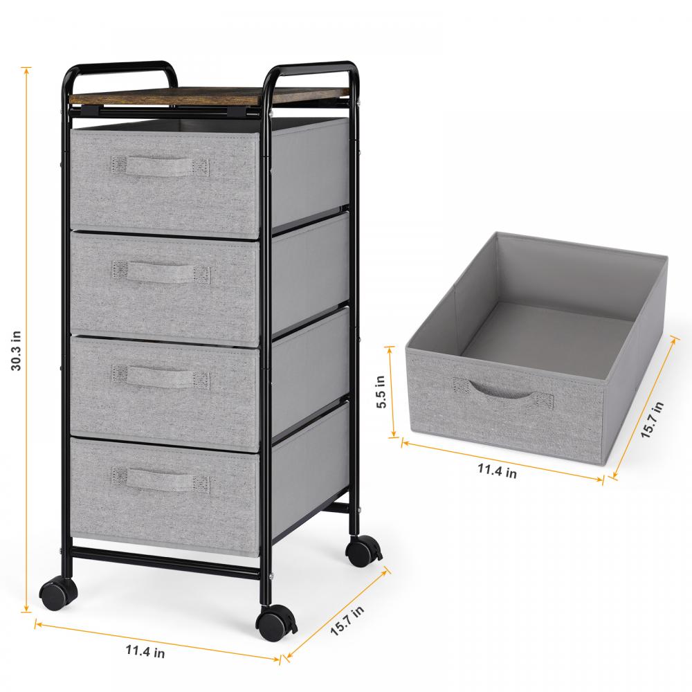 Stand Storage Drawer Carts