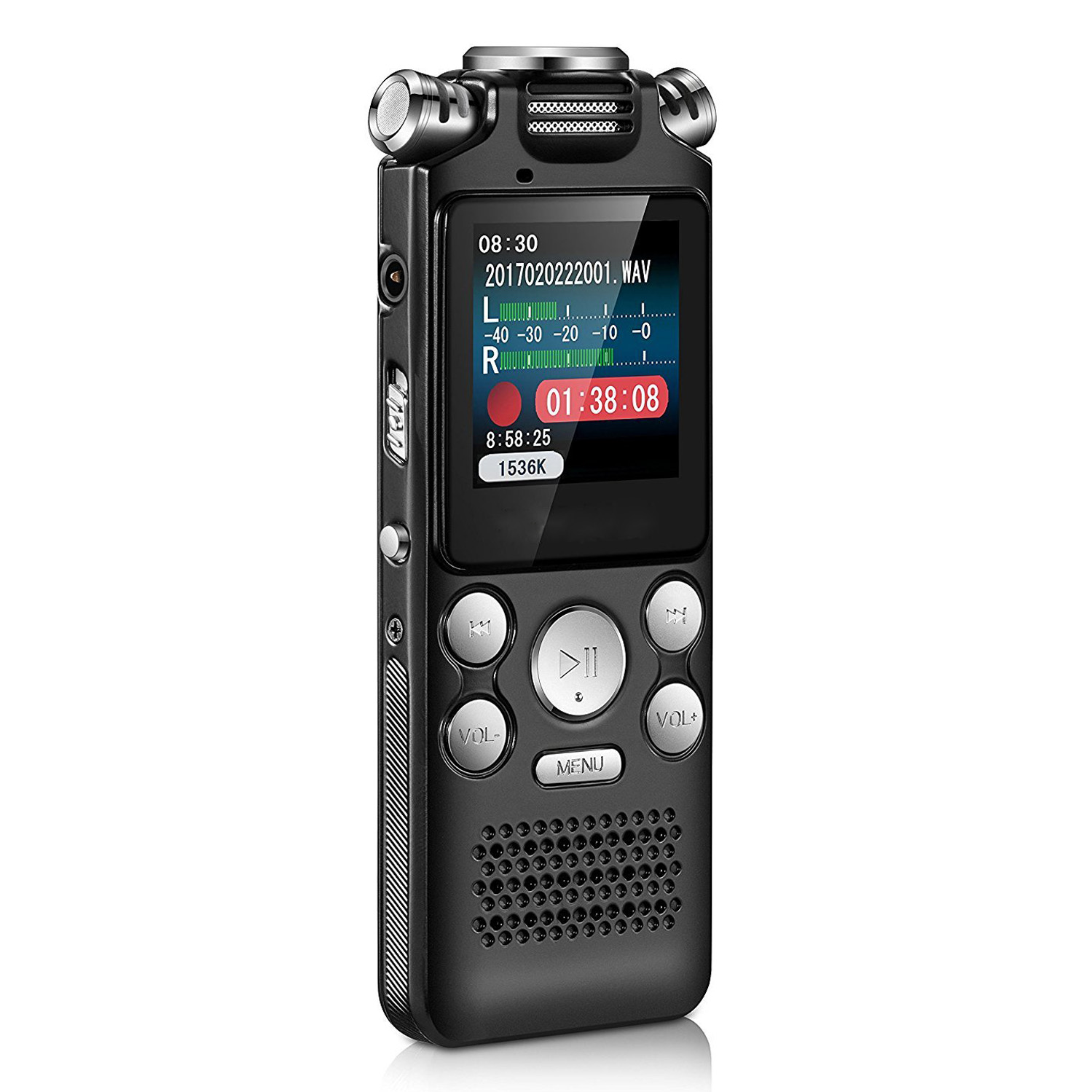 Digital o Voice Recorder Pen Mini Lossless Color Display Activated Sound Dictaphone MP3 Player Recording Noise Reduction