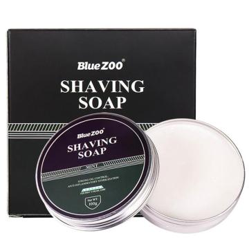 100g Men's Shaving Cream Mint Sandalwood Care Foam Safe Non-irritating Shaving Soap