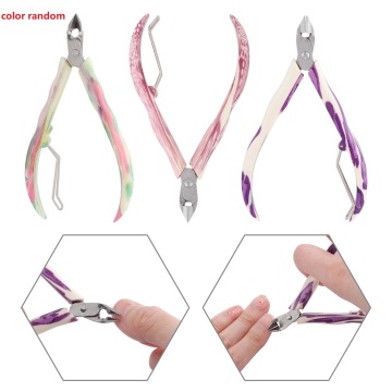 Professional Nail Stainless Steel Cuticle Manicure Care Cutter Nippers Clipper Tool Nipper Cuticle Scissors Trimmer Random Color