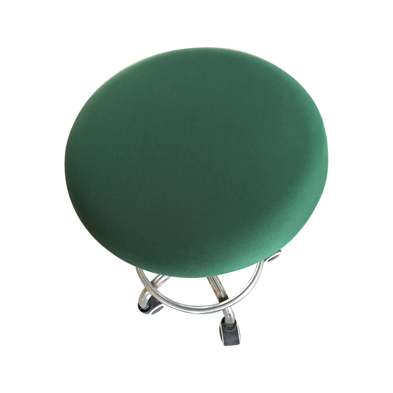 Fashion Round Chair Cover Bar Stool Cover Elastic Seat Cover Chair Protector Solid Color Home Chair Slipcover Spandex