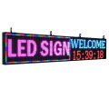 PH10 mm 77"x14" WiFi LED Sign Programmable LED Signs Full Color Scrolling Led Display High Brightness Indoor LED Display Board