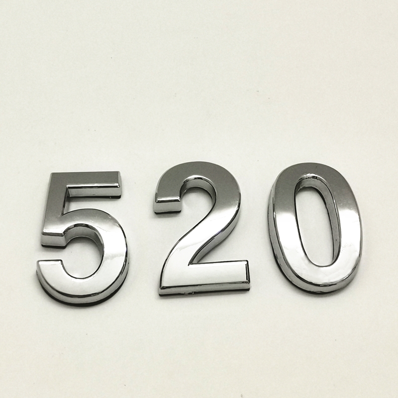 2pcs/Pack 35mm ABS Self Adhesive Door Number Sign Number Apartment Hotel Office Door Address Street Number Stickers Plate Sign