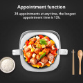 1.5L Mini Electric Rice Cooker 2 Layers Food Steamer Multifunction Meal Cooking Pot Fast Heating Lunch Box 24H Appointment 220V