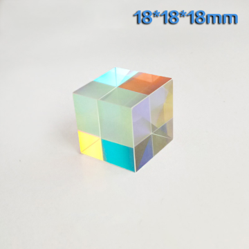 18*18*18mm Hexahedral Bright 18MM Light Cube Gift Optical Splitter Prism for Children's Popular Science Experiments